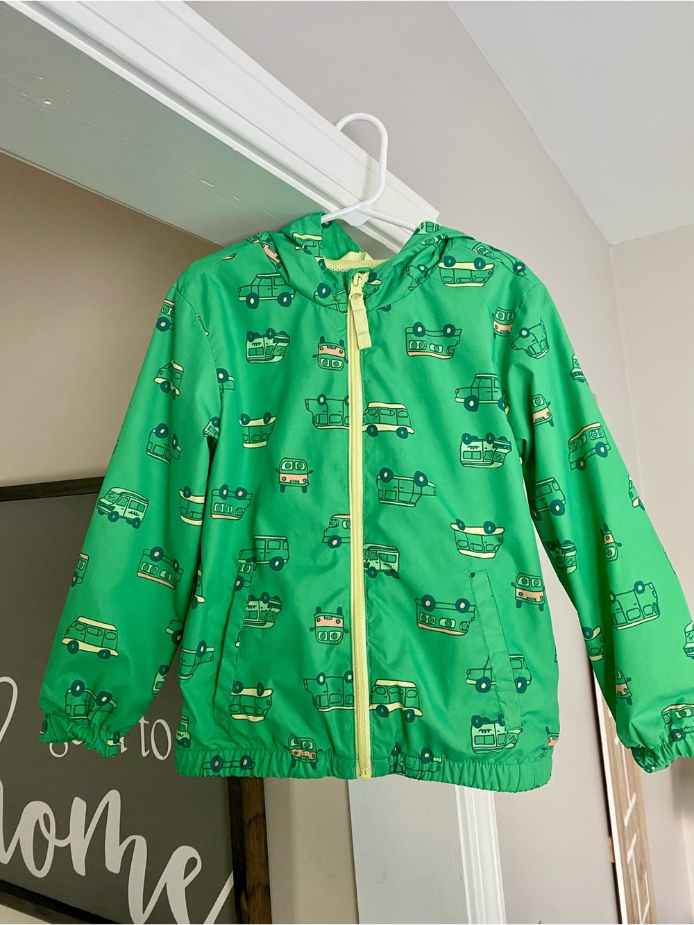 Cat & Jack 5T Jacket with Car Print